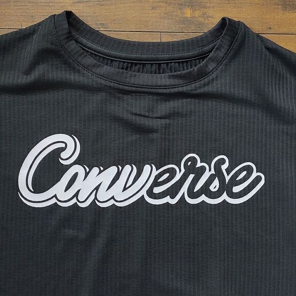 Girls Size Medium (10-12 Years) Converse Relaxed Long Sleeve Blocked Graphic Tee - Picture 9 of 13